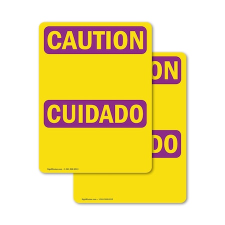 Signmission Radiation & Laser Sign, 18 in H x 12 in W, Vinyl Decal, Rectangle OS-2PACK-CR-D-1218-L-10162
